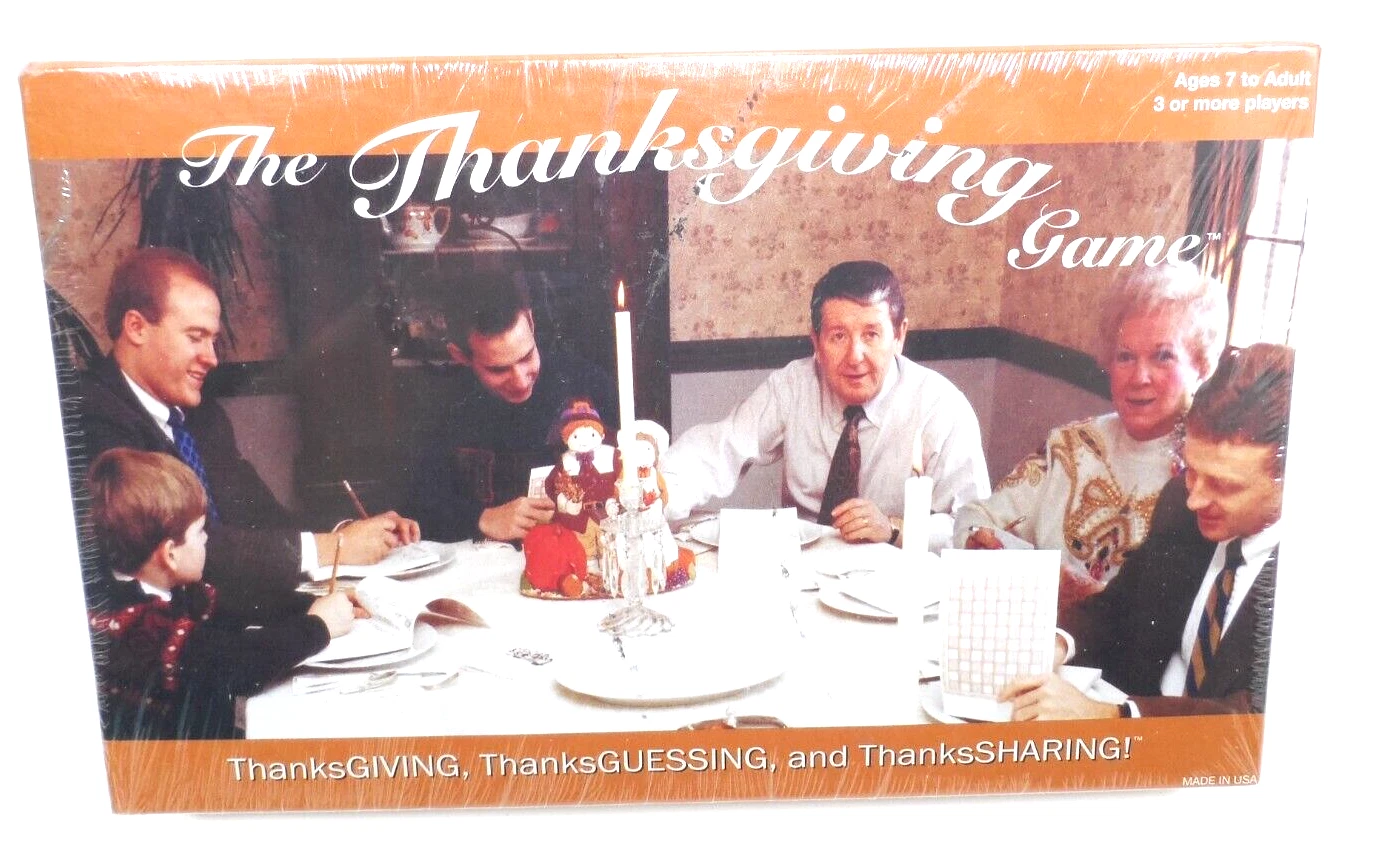 The Thanksgiving Game ThanksGuessing ThanksSharing Game FACTORY SEALED BOX