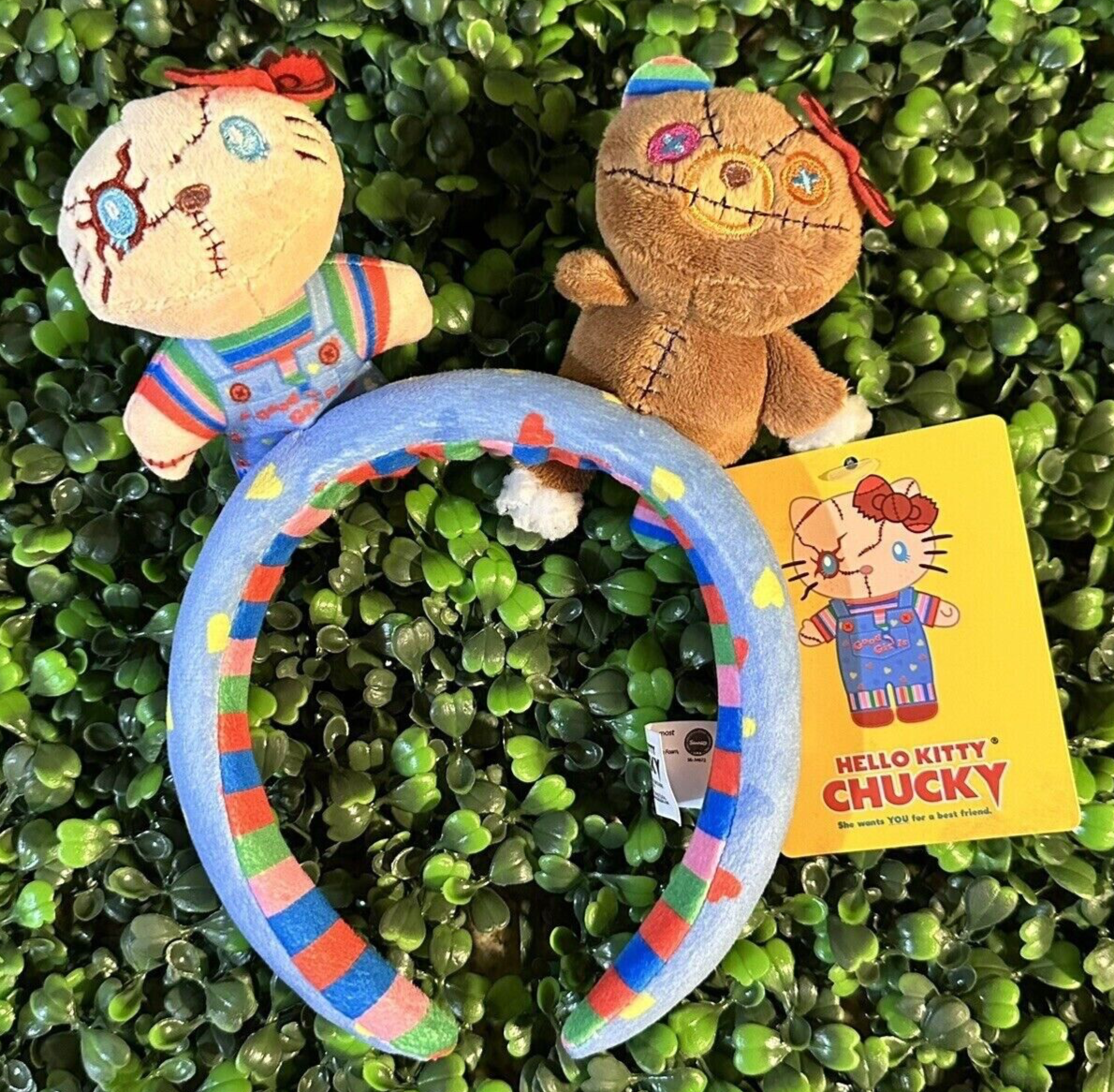 Hello Kitty Chucky & Teddy bear Headband Ears Universal Hello Kitty Chucky & Teddy bear Headband Ears Universal