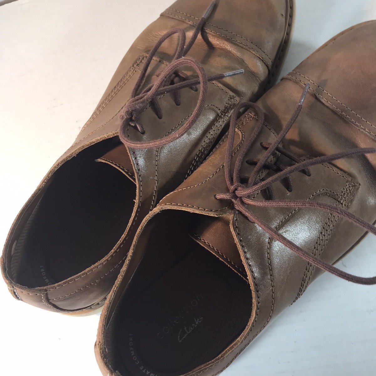 Clarks Collection Ultimate Comfort Brown Nubuck Leather Lace-Up Casual Men’s 8.5 Clarks Ultimate Comfort Collection Mens 8.5 | Mercari main image 2