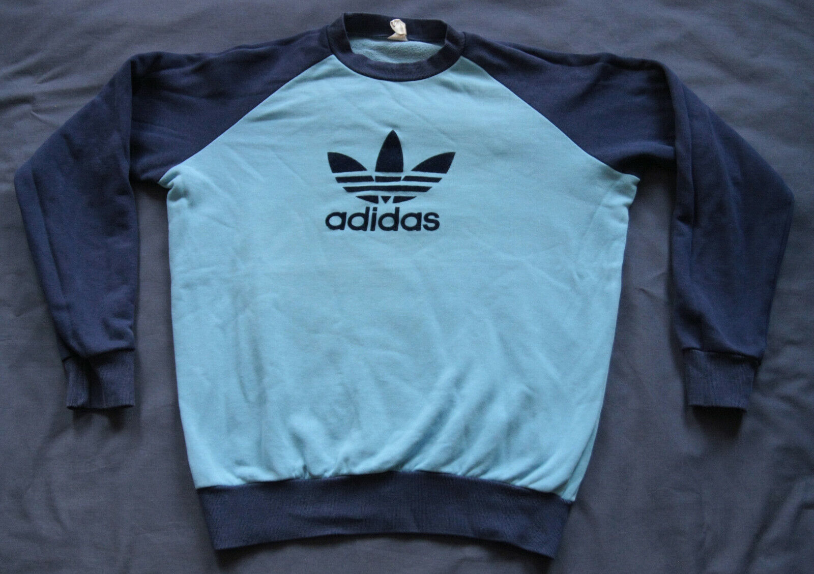 Adidas Jumper Vintage Retro Sweatshirt Oldschool Trefoil 80s Sweater L | eBay