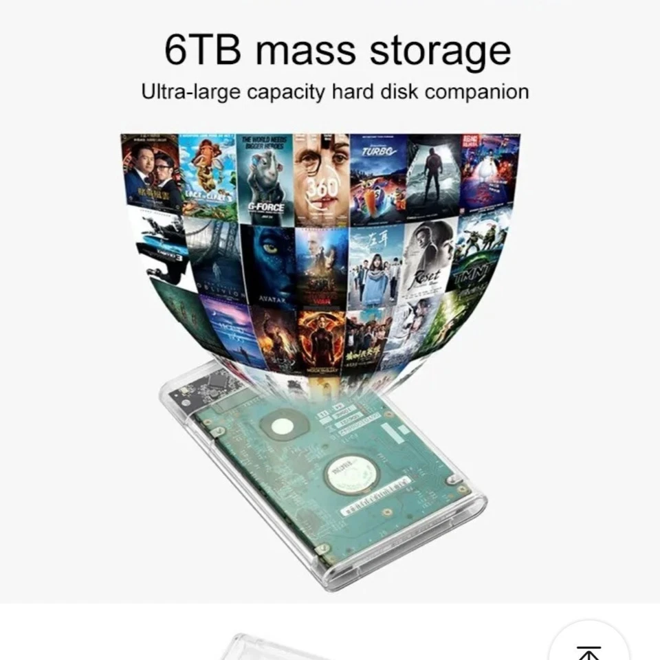 Boitier Externe Disque Dur transparent USB 3.0 2.5 pouces pour SATA HDD et SSD - Image 4 of 4