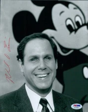 Michael Eisner Disney CEO Signed 8x10 Glossy Photo PSA Authenticated