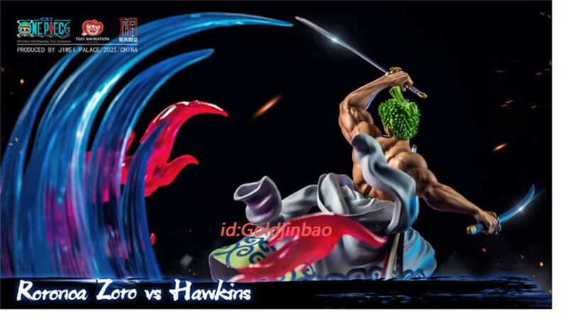 JIMEI Palace One Piece Wano Zoro VS Hawkins Resin Statue In Stock