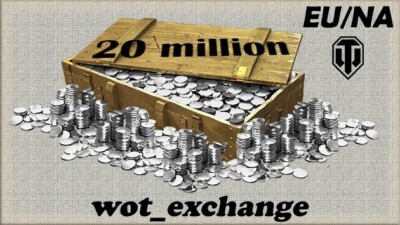 WoT / World of Tanks / 20 Million Credits Silver / 3000 WN8/2-3 DAYS / EU/NA