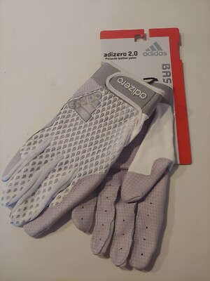 Adidas Adizero batting Gloves 2.0 Sz XXL,2XL. Pittards leather palm. Gray, White