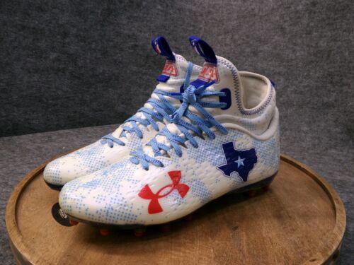 Under Armour Spotlight Lux 2 MC Men's 3027041-100 Texas Football Cleats Size 8.5 - Picture 3 of 12