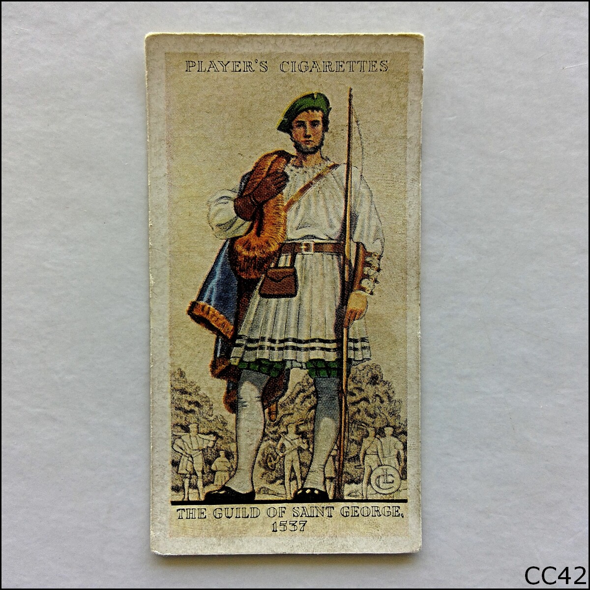 saint george cigarettes John Player Uniforms Army #1 Guild Of St George 1939 Cigarette Card (CC42)
