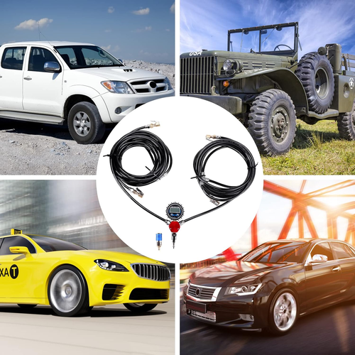 4 Way Tire Inflation Deflation System with 4 Closed Flow Air Chuck Digital Tire - 第 3/12 張圖片