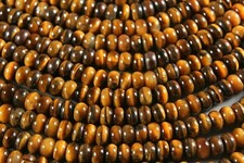 SUPER GOLDEN TIGER EYE 5X9MM RONDELLE BEADS 15.5" STRAND TIGEREYE
