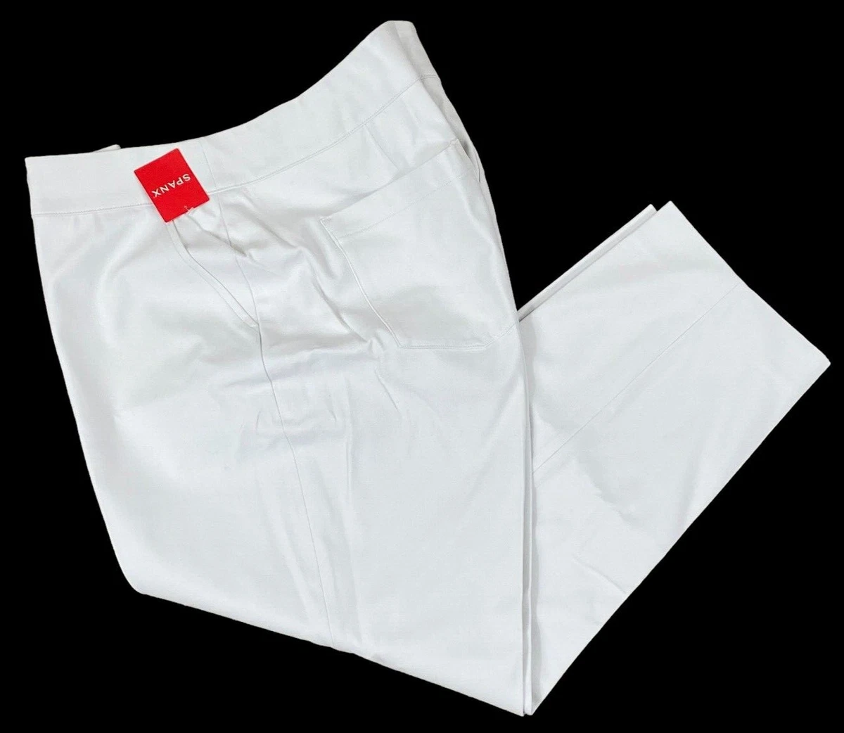 Spanx Silver Lining Slim Straight Ankle Pants - Classic White- Size 1X - NWT