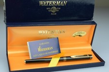 Waterman Ideal Paris Stilografica Laque Noir Nib "F" Oro 18Kt-750 France 1990s