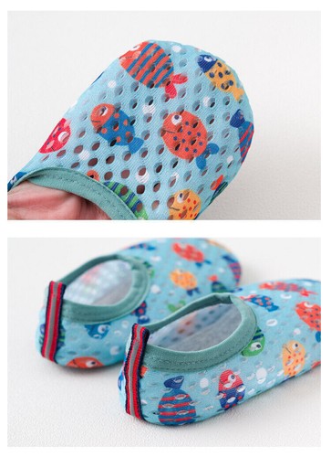 Kids Toddler Floor Socks Shoes Baby Socks Mesh Non-slip House Cartoon Slippers - Picture 7 of 23
