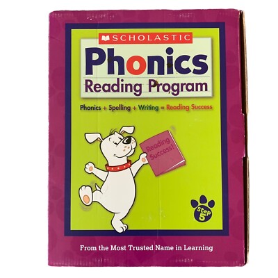 Scholastic Phonics Reading Program Spelling Writing Books Step 5 Purple School