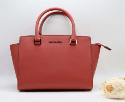 Michael Kors Selma Medium Satchel Saffiano Leather