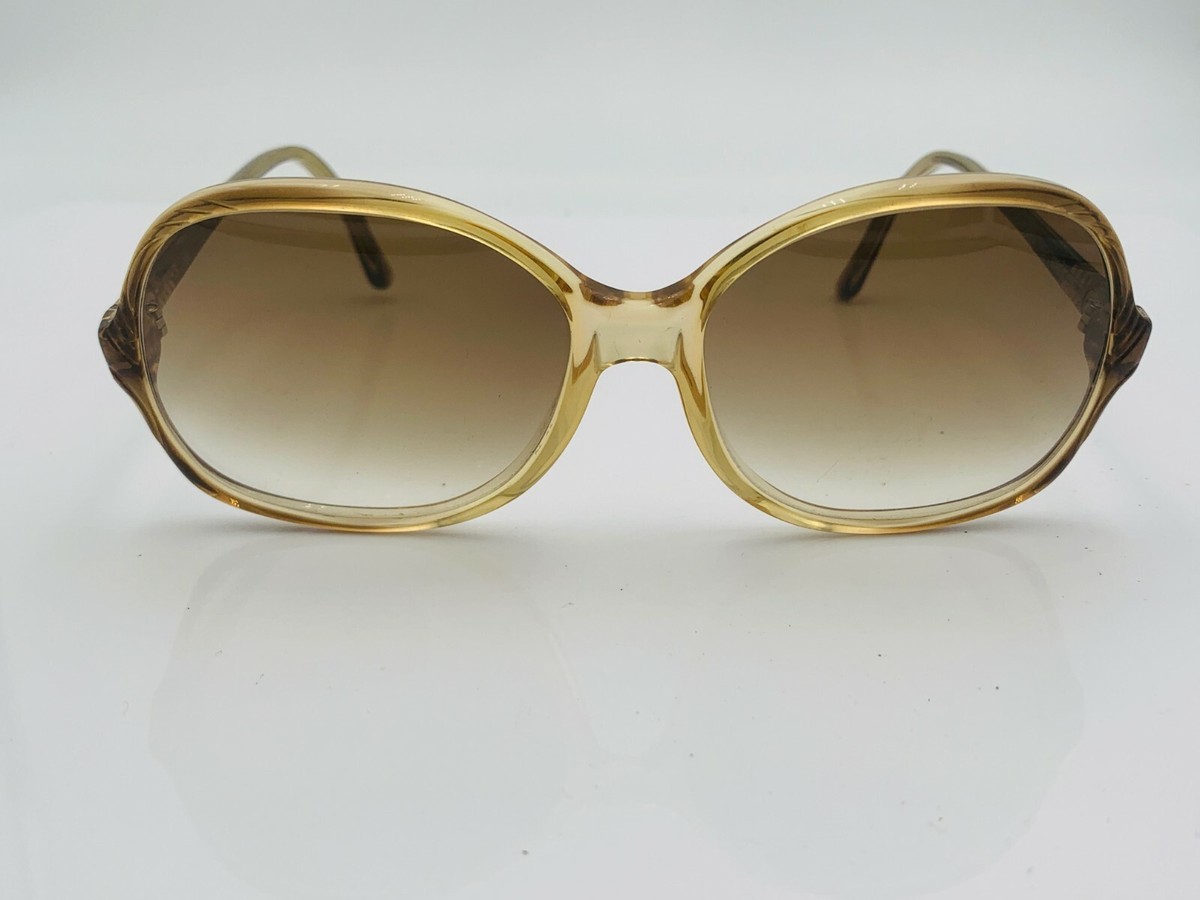 Vintage Shuron 434 Brown Translucent Oval Sunglasses Frames USA | eBay