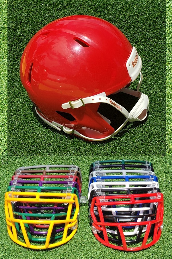 Red kc chiefs shade blank riddell mini football helmet mask choice