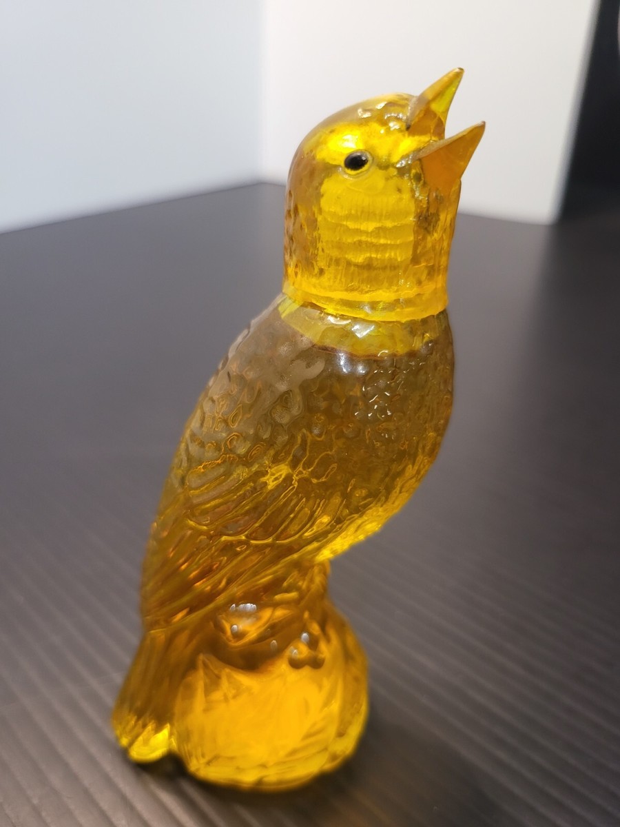 Avon Golden Moonwind Cologne Bottle bird yellow/gold full bottle
