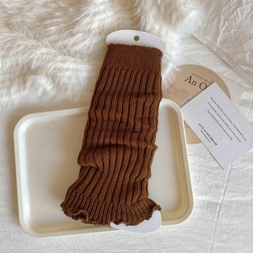 Thickened Leg Warmers Knitted Middle Tube Socks New Leggings Foot Cover Girl - Picture 2 of 22