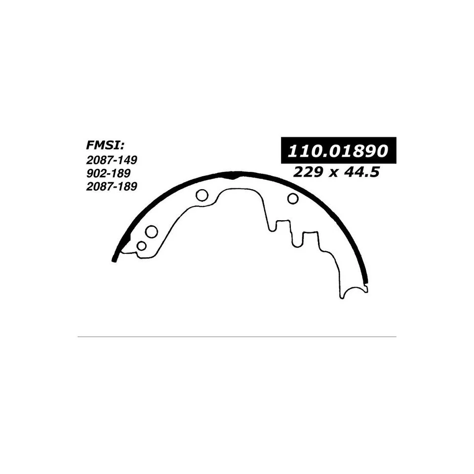 Zapata de freno de tambor delantera Centric Parts 1 pieza para Chevrolet Corvair 1962 1963 1964 Foto 2 de 3