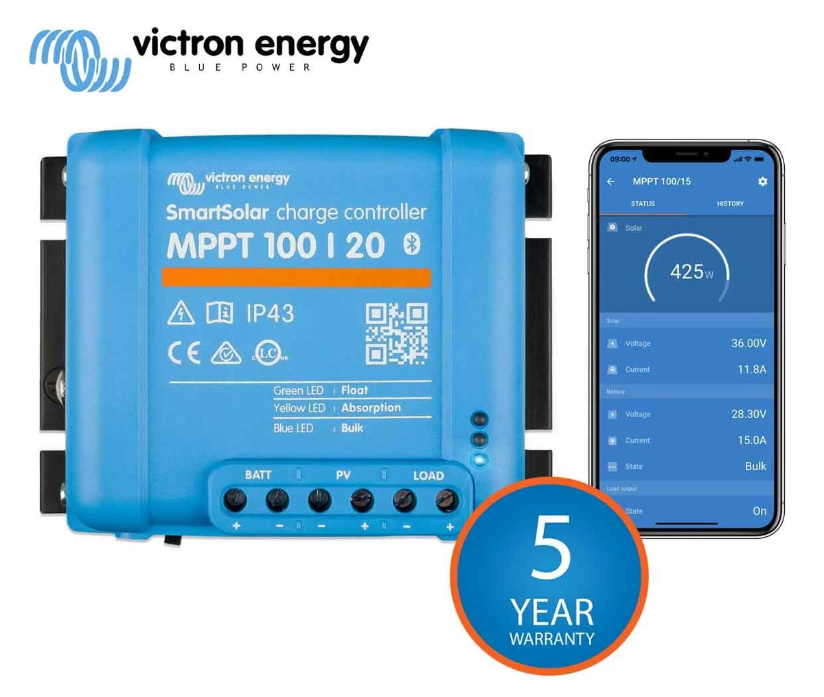 Victron Energy SmartSolar MPPT Charge Controller 100/30, victron mppt
