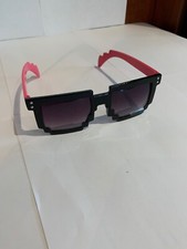 Pixel, 8 Bit, Gafas de Sol, Rosa, Retro Arcade, Gamer Geek, Nuevo con Etiquetas, Años 80’s