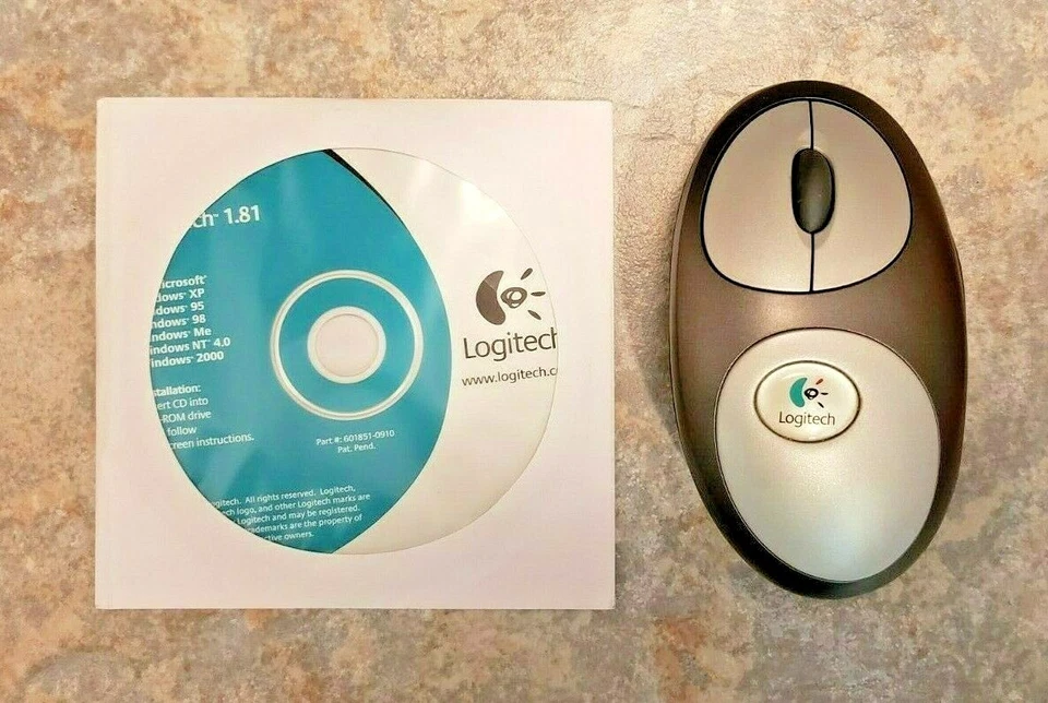 Logitech M-RR63 Wireless Optical Mouse & C-BD9 Dual Receiver - Image 3 of 4