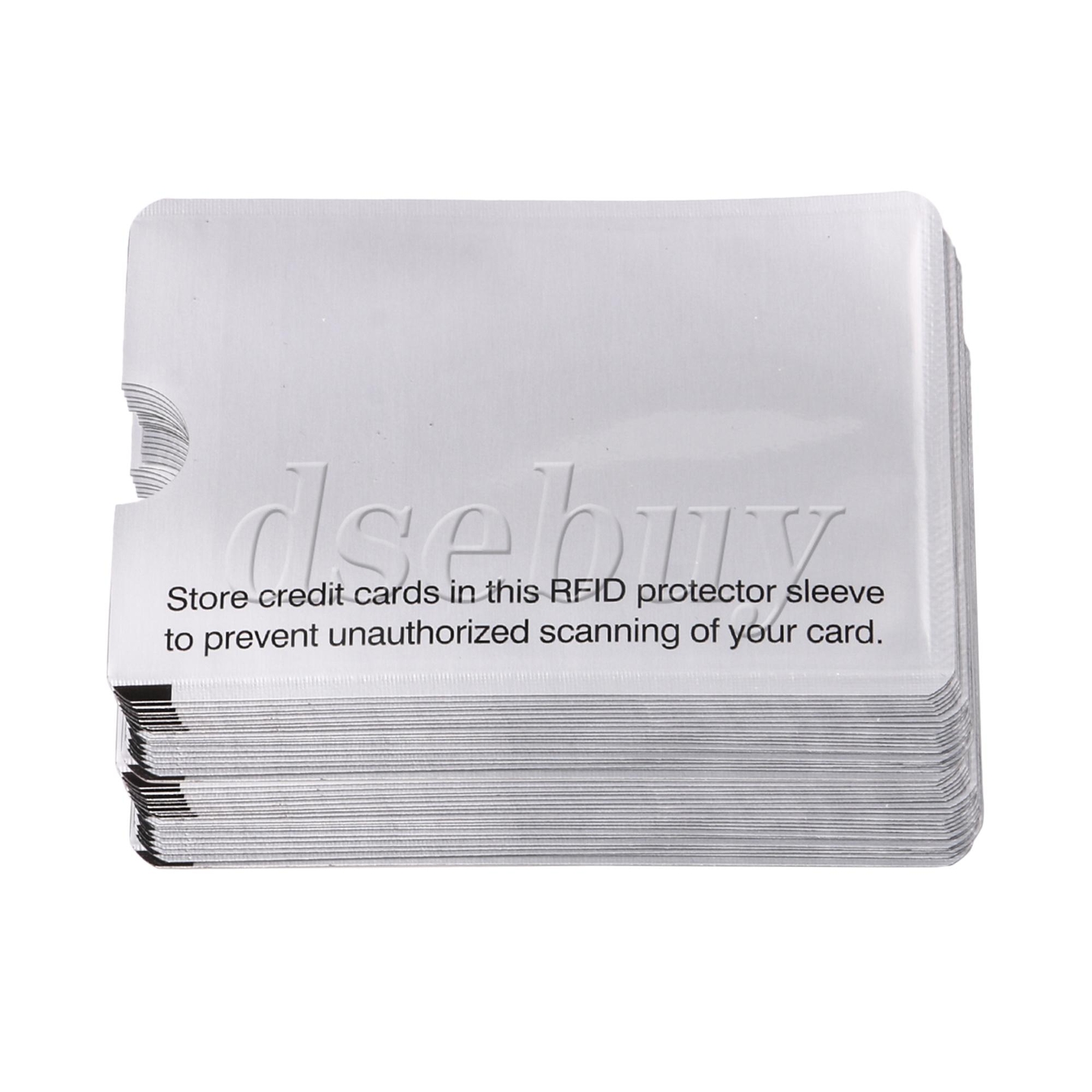 40Pieces Passport Sleeves RFID Secure Blocker Silver 3.62x2.48inch for ID Card
