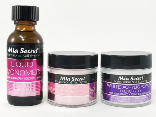 MIA SECRET LIQUID MONOMER 1oz/2oz &POWDERS -PINK, WHITE, CLEAR, NATURAL PINK 1oz - Picture 7 of 23