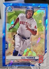 Nick Yorke 2021 Bowman Chrome Sapphire Edition #114 Boston Red Sox/Pirates 