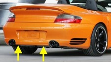 01-05 PORSCHE 996 TURBO GT2 -TECHART- REAR BUMPER ADD-ON AERO FIN DIFFUSER LIP