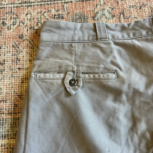 Vintage 1950s Hercules Mountain Cloth Gusset Crotch Work Trousers Sz 37x30 - Picture 10 of 11