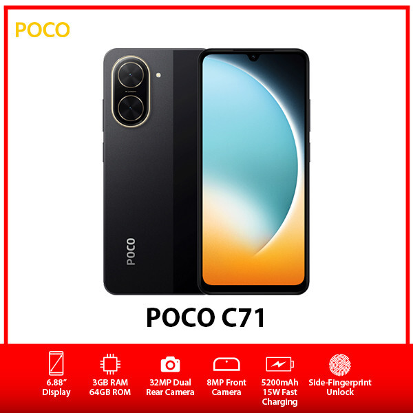 NEW Xiaomi POCO C71 Dual SIM Unlocked Android Mobile Phone