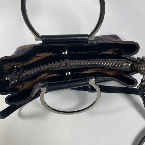 PATRICIA NASH satchel crossbody Empoli leather Bangle handles Rustic Mums READ - Picture 13 of 24