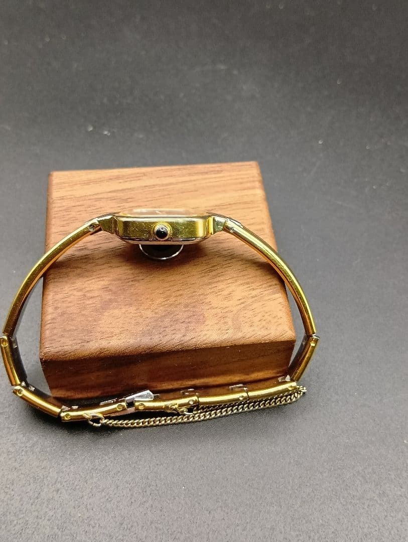 Orient Quartz Square Rectangular Watch Black Dial… - image 2