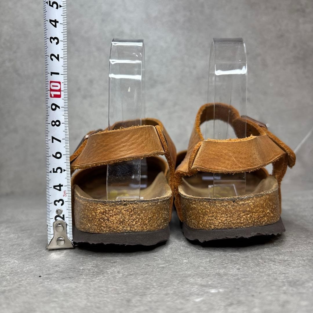 [Used] Birkenstock Messina Narrow EU37 Brown Leather Strap Sandals Rare From JP image 6