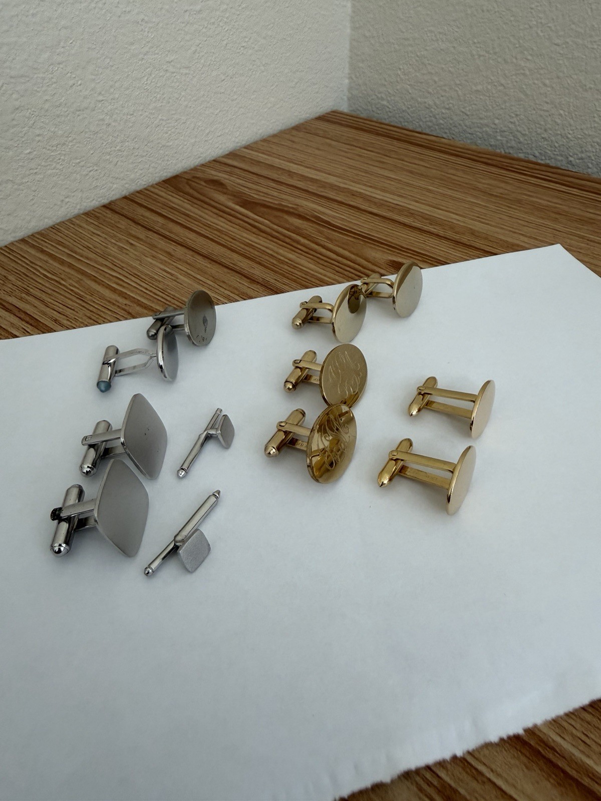 14 KT Gold Cufflinks & Others