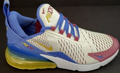 Nike Air Max 270 BG Kids Sneakers Beige Blue Burgundy Youth Sz 5y New IM2178-001