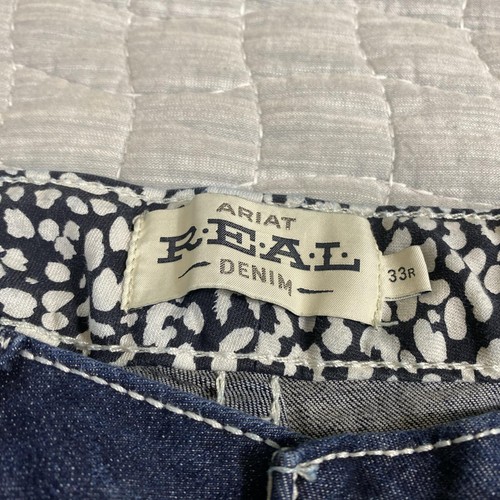 Ariat Jeans Womens 33R R.E.A.L Bootcut Western Riding Embroidered - Picture 2 of 9