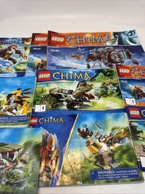 LEGO Chima Instruction Manuals - Lot of 9 - 70001 - No Bricks