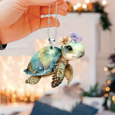 Turtle  Decorative Pendant Car Interior Rearview Mirror Decorative  Bag Key