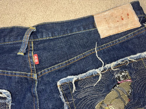 RMC Red Monkey Jeans Ksohoh Selvedge Denim Monkey Erotic Rare Size 40 Button Fly - Picture 12 of 14
