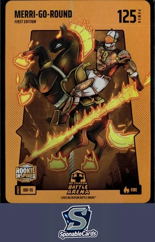 Battle Arena #OBF-55 Jackson Merrill Merri-Go-Round Fire Orange Battlefoil