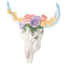  Scultura Murale Forma Di Testa Mucca Teschio Toro Arredamento Del Cranio