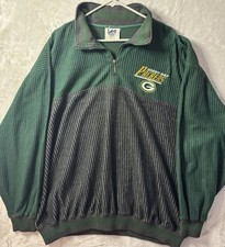 Vintage Green Bay Packers Lee Sport Quarter Zip Pullover Jacket Men  s 2XL NFL