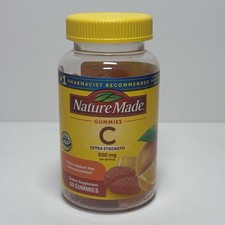 Nature Made Extra Strength Dosage Vitamin C 500 mg per 60 Count 07/2027 Sealed