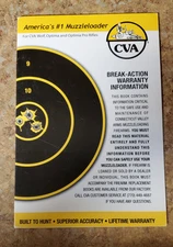 CVA Wolf, Optima & Optima Pro Muzzleloader Break-Action Rifle Manual 2005