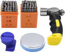 74Pcs Metal Stamping Kit, Dkovn Complete Jewelry Making Stamping Tools with 1/8"
