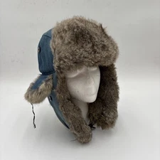 Mad Bomber Trapper Hat Size XL Rabbit Fur Jean Hunter Winter Cap (Read)