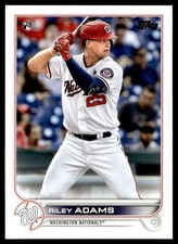 2022 Topps Riley Adams Rookie Washington Nationals #158
