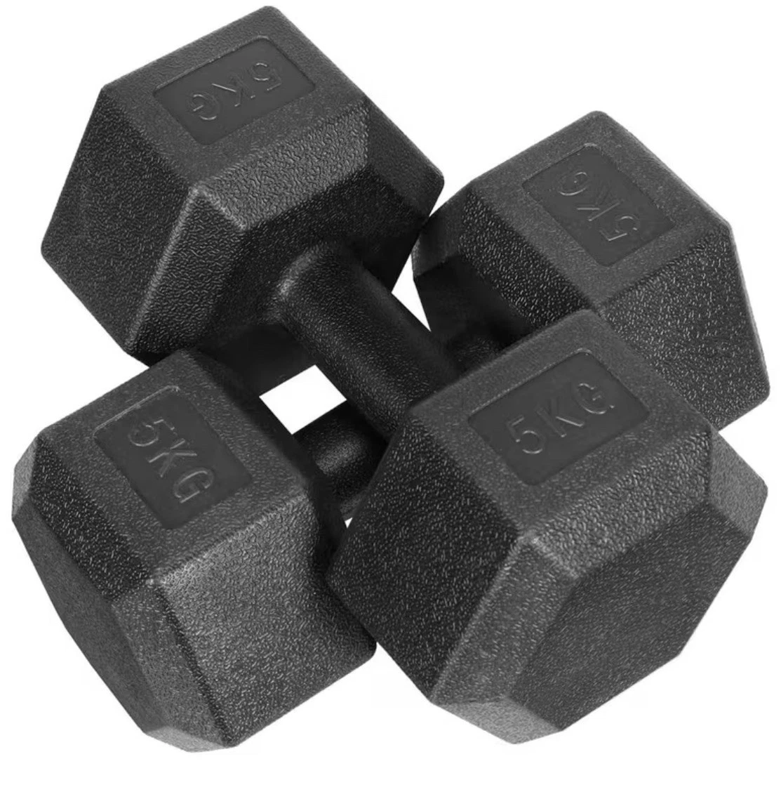 Set of 2 Dumbbells 5kg Hex Weights Gym Fitness Training Discs Pair
Opens in a new window or tab